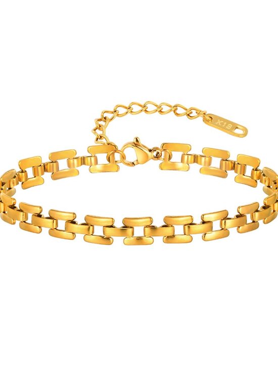 Classic Link Gold Plated Bracelet - Picture 4 of 8